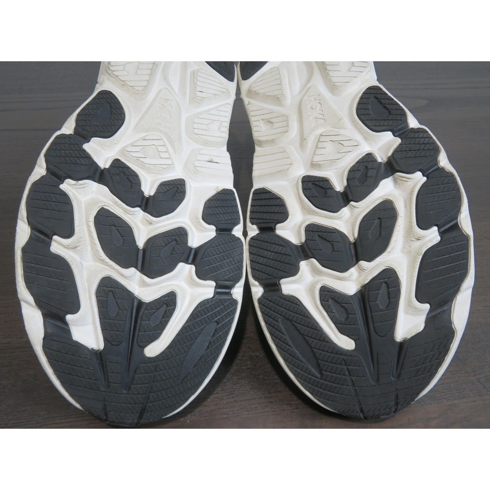 Hoka One One Clifton 10 Shoes Mens Size 14 Black Running Sneakers 1162030 BWHT - Picture 8 of 10